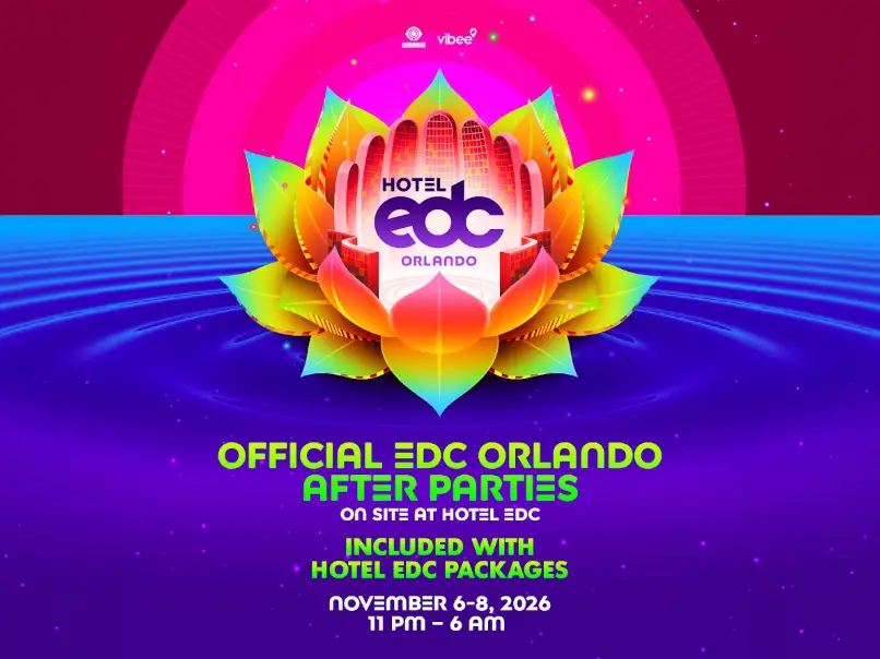 Official EDC Orlando After Parties, On Site at Hotel EDC, Included with Hotel EDC Packages: November 6–8, 2026, 11 PM – 6 AM
