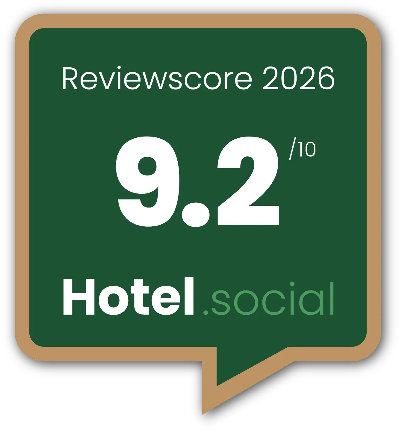 Hotel.social Reviewscore 9.2