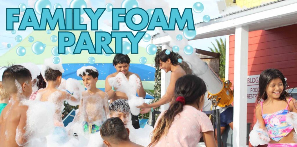 Family Foam Party at Island H2O Water Park