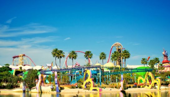treat-yourself-magic Panoramic view of rides at Universal Orlando’s Islands of Adventure.
